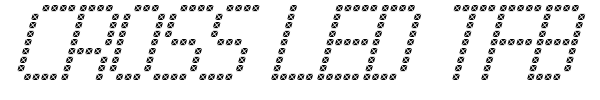 Cross Led TFB font preview